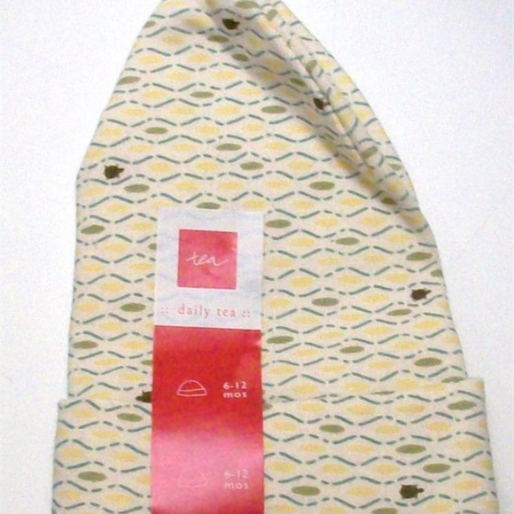 TEA COLLECTION INFANT HAT NWT Daily Tea 3-6 / 6-12 - Picture 2 of 5